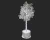 Silvery Snowy Lit Tree