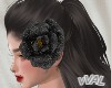 Black Glitter Flower