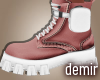 [D] Puffer pink boots