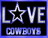 LOVE COWBOYS STICKER