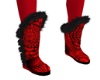 red mandalas boots