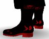 male armor boots black