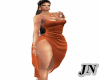 J*Sexy Brown Satin Dress