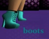 turquoise ankle boot