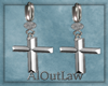 Animated Cross Earings