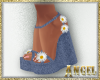 [AIB]Denim Daisy Heels