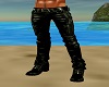 leather pants/boots grn