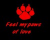 paws of love sticker 1