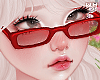 w. Cutie Red Glasses