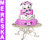 Pink White Wedding Cake