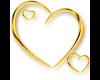 LL~Sticker Gold Heart