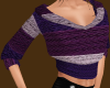 Purple Striped Sweater