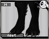 ~Dc) Black Wolf Feet M
