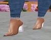 Plastic Heels w/Brown