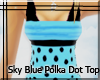 OMG! Sky Blue Polka Dot