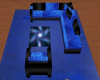 Blue/Black Couch