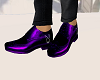 LEATHER PURPLE SHOES