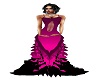 Pink/Black Gown