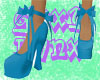 |G| Blue Heels w/ Bows