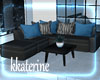 [kk] Blue Couch Set