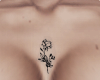 𝐄➠ rose chest tatto