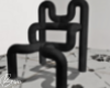 Black Faux Chair