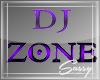 !PURPLE DJ ZONE 3D SIGN