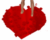 Red Floor Heart w Roses