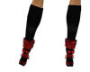 Black n Red Boots