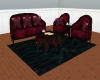 Dark Elegance Sofa Set