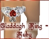Claddagh Ring - Ruby