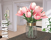 Pink Tulips in Jar