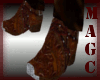 brown western boots