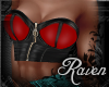 *R* Leather Corset Red