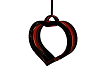heart red black swing