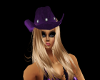Eggplant Cowboy hat