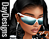 White & Blue Lens Shades