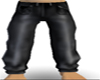 black leather jeansM
