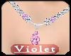 (V) pink/lilac necklace