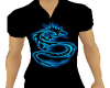 blue tribal dragon shirt