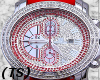 (TS) Red Icy Watch