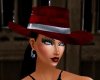 red black cowgirl hat