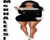 [MsK] Fur Dress Blk FF