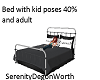 Bed with poses 40%