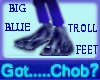 Big Blue Troll Feet