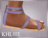 K retro purple sandals