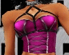 purple corset w harness