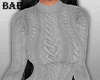B| Grey Sweater Dress
