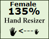 Hand Scaler 135% Female
