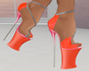 Orange Pink Diva Heels